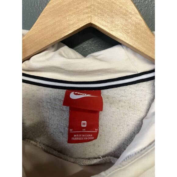 Nike Sportswear Womens Beige Pullover Athletic Hoodie Sweater Size Medium - Picture 3 of 3